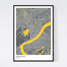 Load image into Gallery viewer, Hangzhou City Map Print