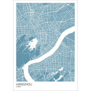 Map of Hangzhou, China