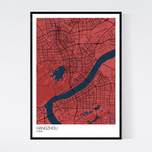 Load image into Gallery viewer, Hangzhou City Map Print