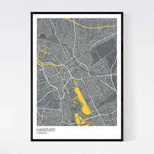 Load image into Gallery viewer, Hanover City Map Print