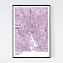 Load image into Gallery viewer, Hanover City Map Print