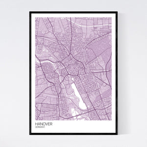 Hanover City Map Print