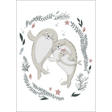 Load image into Gallery viewer, Happy Family of Seals Print