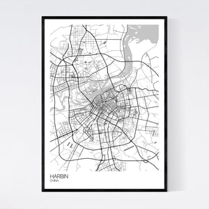 Map of Harbin, China
