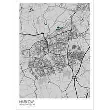Load image into Gallery viewer, Map of Harlow, United Kingdom