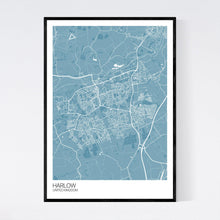 Load image into Gallery viewer, Harlow City Map Print