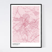 Load image into Gallery viewer, Harrogate City Map Print