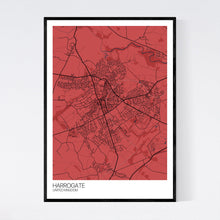 Load image into Gallery viewer, Harrogate City Map Print