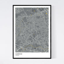 Load image into Gallery viewer, Harrow Neighbourhood Map Print