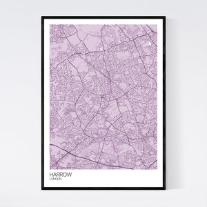 Harrow Neighbourhood Map Print