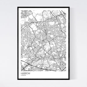 Harrow Neighbourhood Map Print