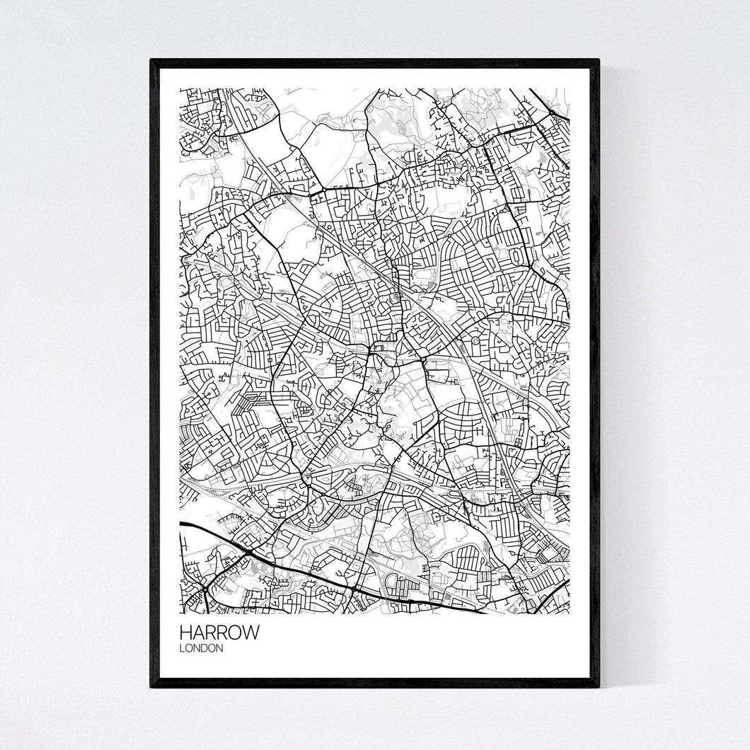 Harrow Neighbourhood Map Print