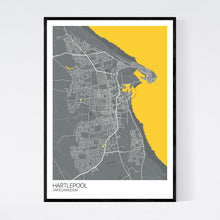 Load image into Gallery viewer, Hartlepool City Map Print