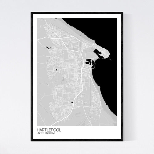 Map of Hartlepool, United Kingdom