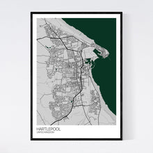 Load image into Gallery viewer, Hartlepool City Map Print