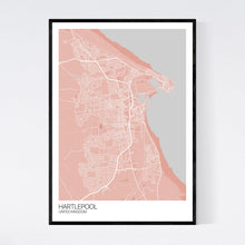 Load image into Gallery viewer, Hartlepool City Map Print