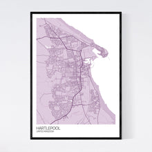 Load image into Gallery viewer, Hartlepool City Map Print