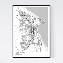 Load image into Gallery viewer, Hartlepool City Map Print