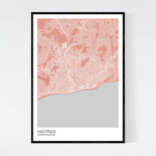 Load image into Gallery viewer, Hastings City Map Print