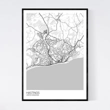 Load image into Gallery viewer, Map of Hastings, United Kingdom