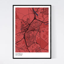 Load image into Gallery viewer, Hatfield Town Map Print
