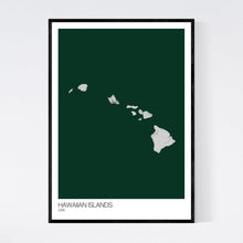 Load image into Gallery viewer, Map of Hawaiian Islands, USA