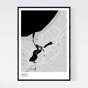 Hayle City Map Print