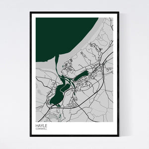 Hayle City Map Print