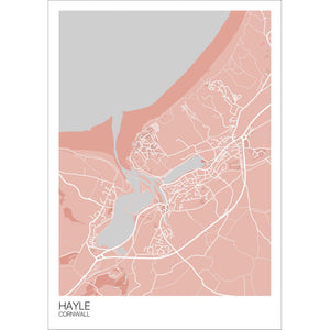 Map of Hayle, Cornwall