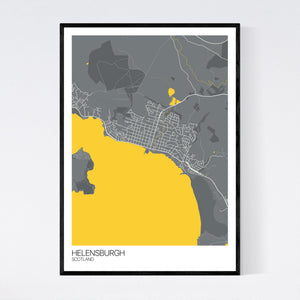 Helensburgh Town Map Print