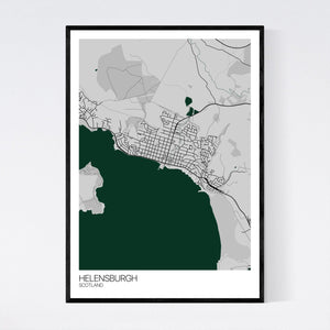Helensburgh Town Map Print