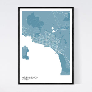 Helensburgh Town Map Print