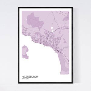 Helensburgh Town Map Print