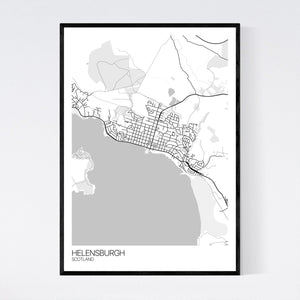 Helensburgh Town Map Print