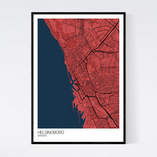 Load image into Gallery viewer, Helsingborg City Map Print