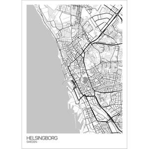 Map of Helsingborg, Sweden