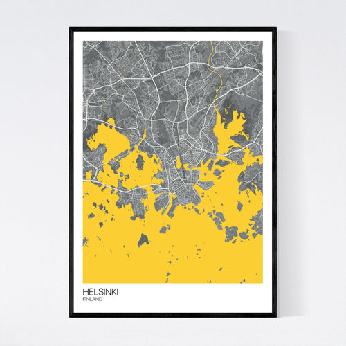 Map of Helsinki, Finland