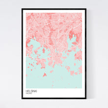Load image into Gallery viewer, Helsinki City Map Print