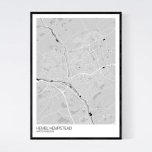 Load image into Gallery viewer, Hemel Hempstead City Map Print