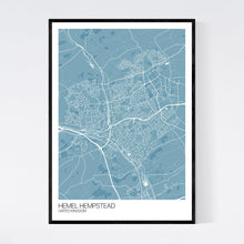 Load image into Gallery viewer, Hemel Hempstead City Map Print