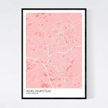 Load image into Gallery viewer, Hemel Hempstead City Map Print