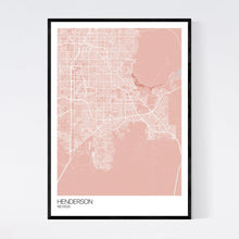 Load image into Gallery viewer, Henderson City Map Print
