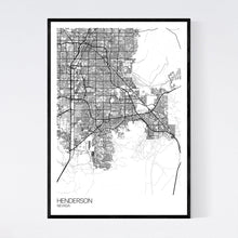 Load image into Gallery viewer, Henderson City Map Print