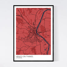 Load image into Gallery viewer, Henley-on-Thames Town Map Print