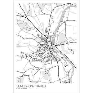 Map of Henley-on-Thames, Oxfordshire