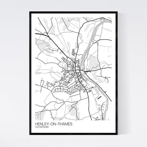 Map of Henley-on-Thames, Oxfordshire