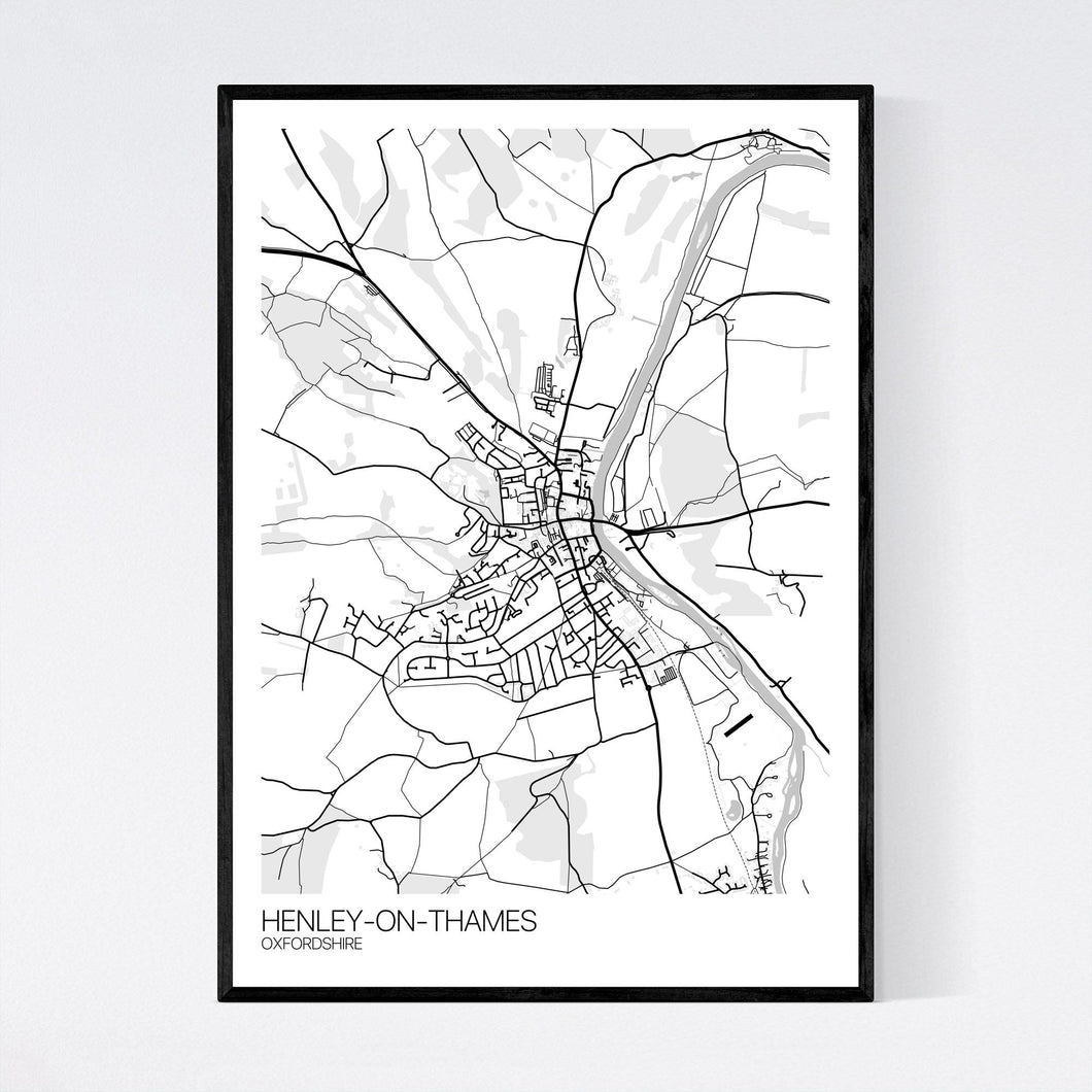 Map of Henley-on-Thames, Oxfordshire