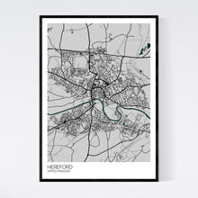 Load image into Gallery viewer, Hereford City Map Print