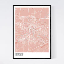 Load image into Gallery viewer, Hereford City Map Print