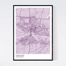 Load image into Gallery viewer, Hereford City Map Print